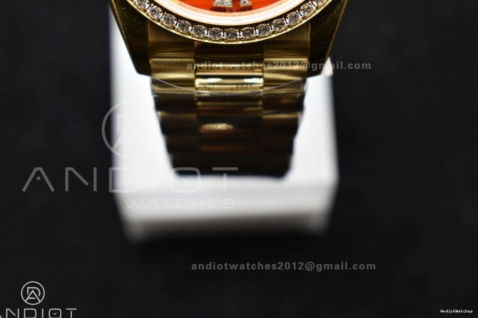 YG Edition YG Best 36 Date Day Dial RAF 1:1 Red Sporty Carnelian 653 on Bracelet A 0117